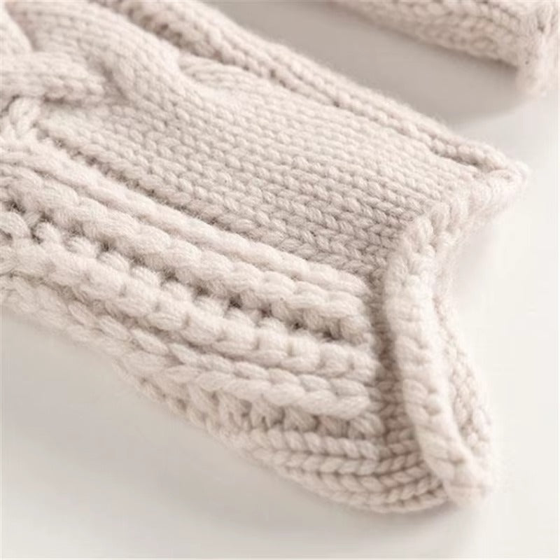 Women's Turtleneck Sweater Knit Detail