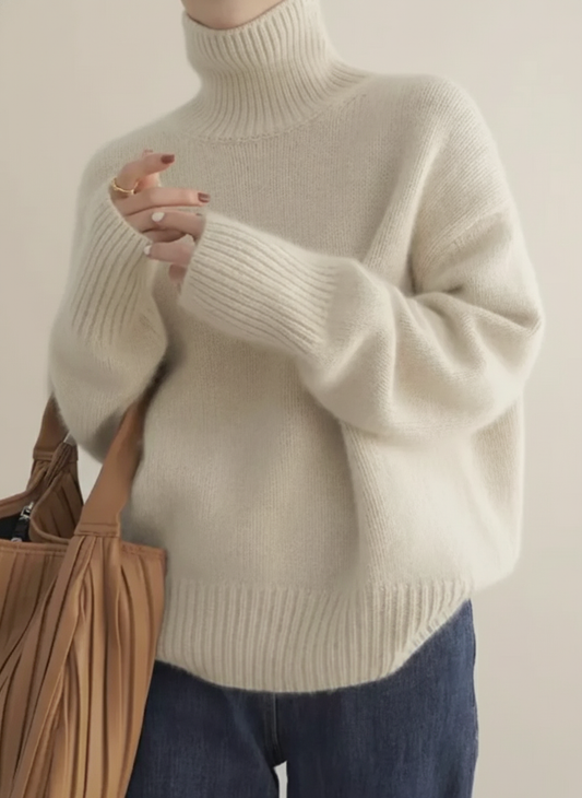 Women's Turtleneck Sweater High Neckline - VibreMode