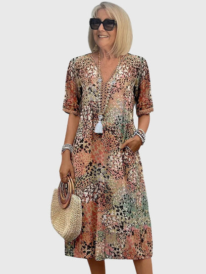 Trendy Graphic A-Line Dress