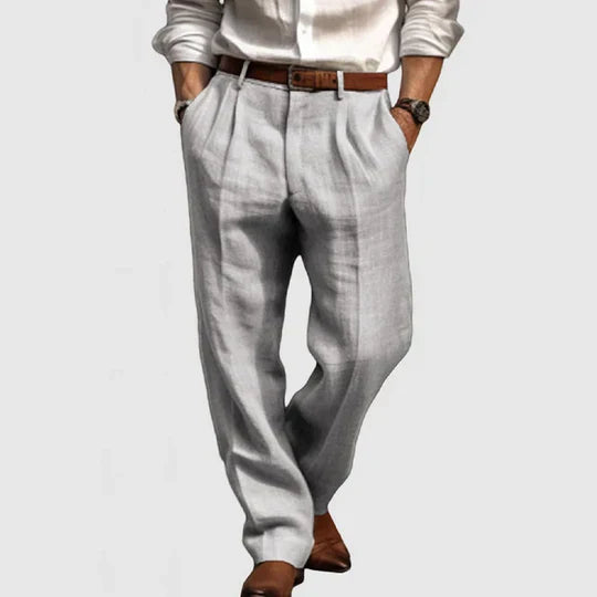 Men's Cotton Linen Casual Trousers