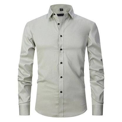 Men's Long Sleeve Dress Shirt Button-Up
