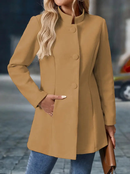 Morgan | Ladies Warm Button Front Coat