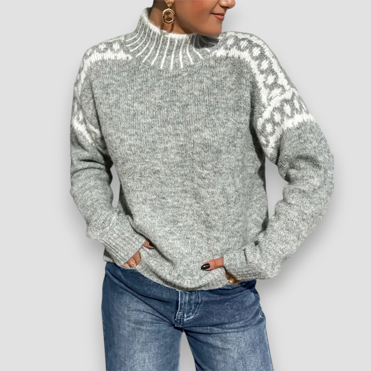 Women's Patterned Sweater - VibreMode