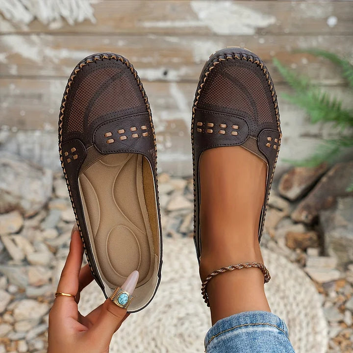 Women's Flat Loafers Slip-On Rounded Toe
