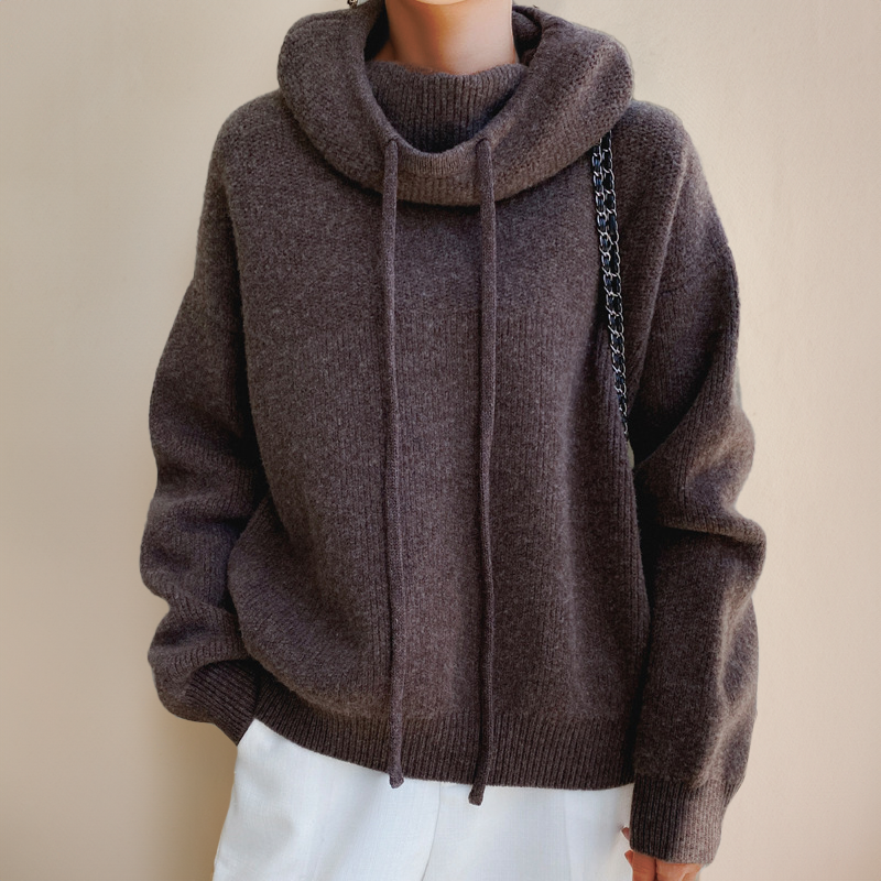 Women's Knitted Hoodie - VibreMode
