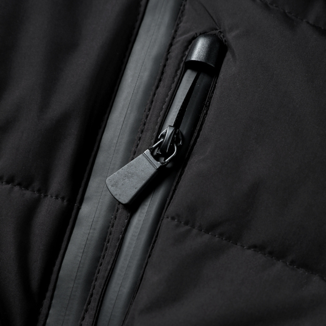Women's Quilted Puffer Jacket Zip Closure