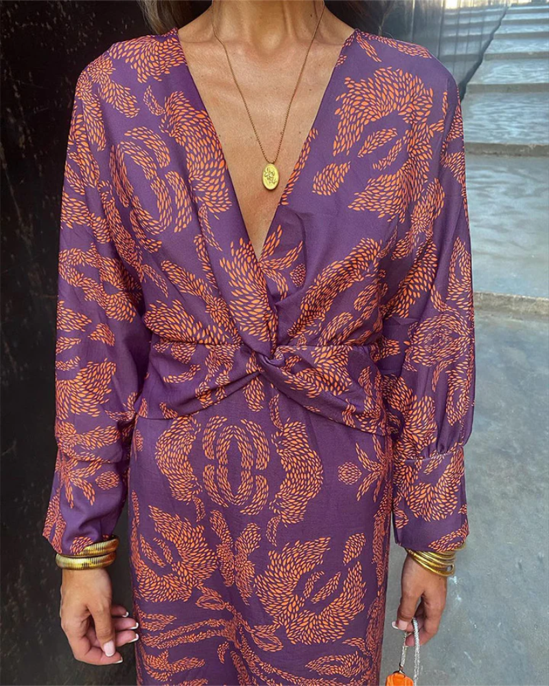 Women's Twist Front Waist Dress