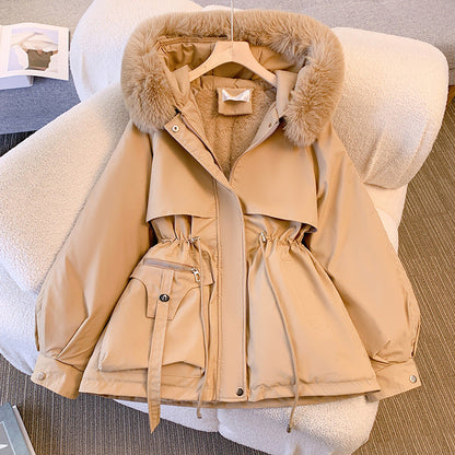 Women's Faux Fur Hooded Winter Jacket
