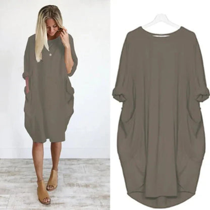 Elegant Women's Pocket Dress
