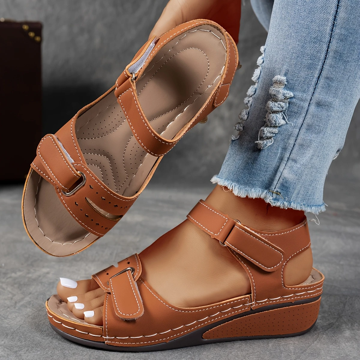 Rae Women's Wedge Sandals Cushioned Platform