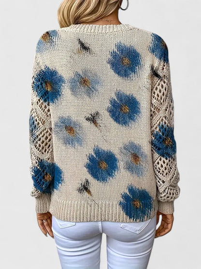 Mae | Pretty Floral Knit Sweater