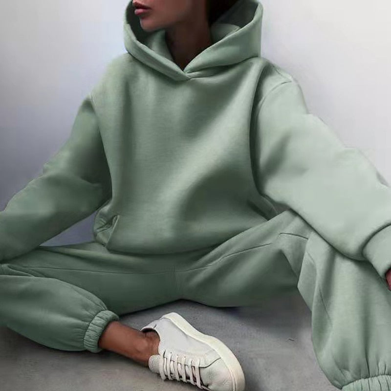 Image of Deanna | Women's Relaxed Fit Hoodie Sweatpants Set