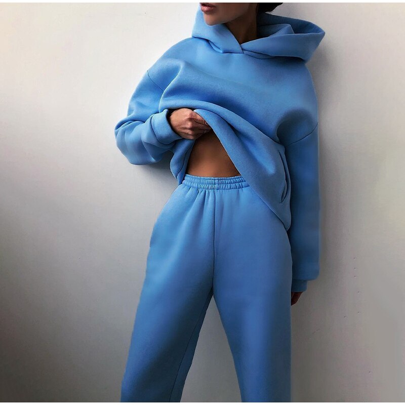 Image of Deanna | Women's Relaxed Fit Hoodie Sweatpants Set