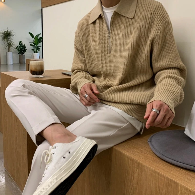 Men's Quarter Zip Sweater