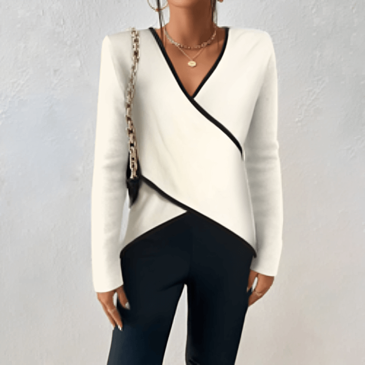 Women's V-Neck Wrap Sweater - VibreMode