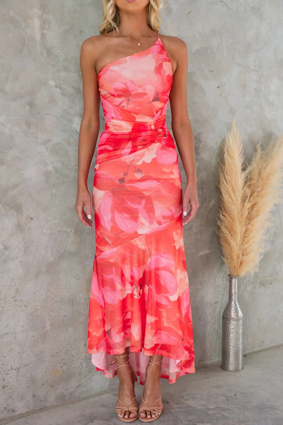 Elegant Ladies' Formal Pleated Evening Dress
