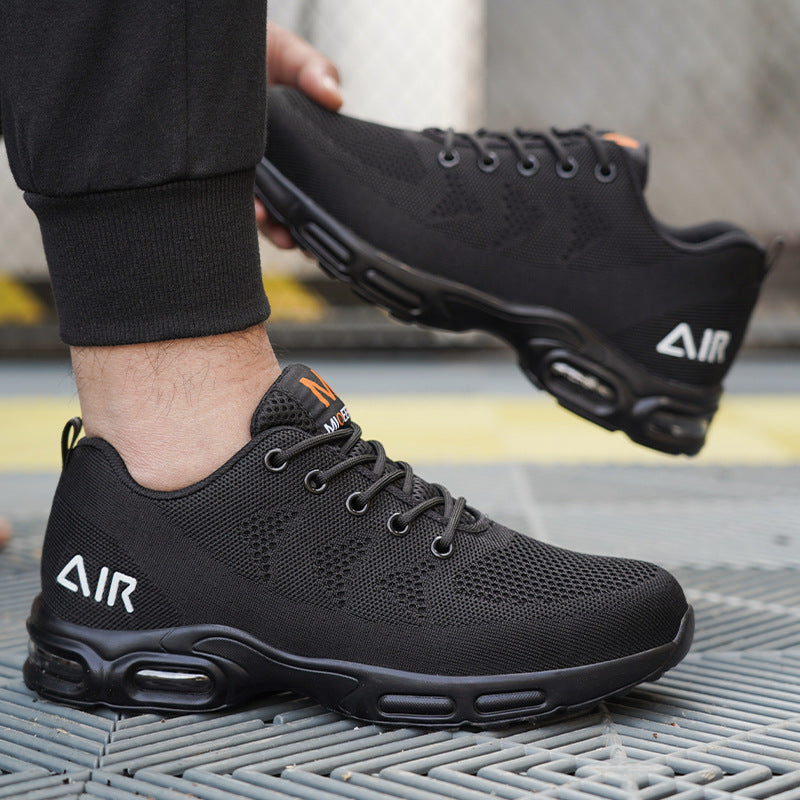 Men's Safety Shoes Water-Resistant Lightweight Black