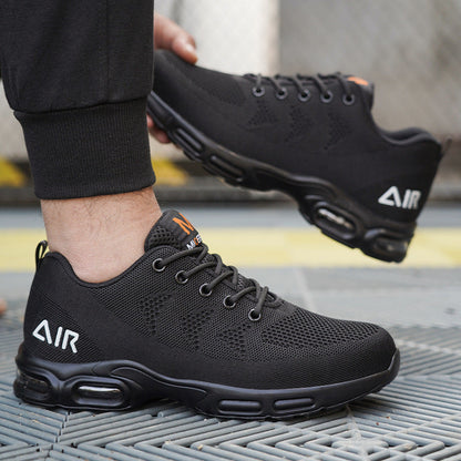 Men's Safety Shoes Water-Resistant Lightweight Black