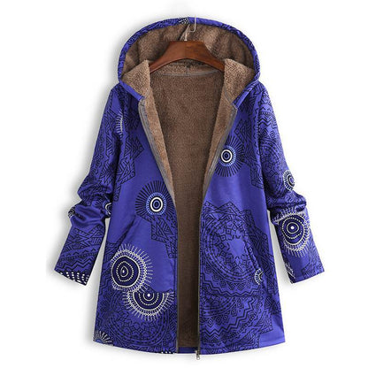 Womens Printed Jacket Front Pockets