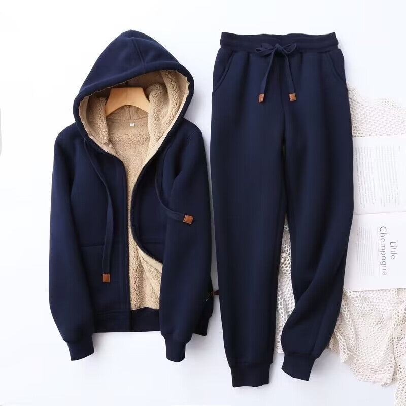 Women's Zip-Up Hoodie Loungewear Set