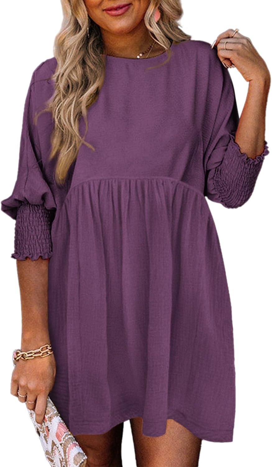 Women's High Waist Flowy Dress Skirt