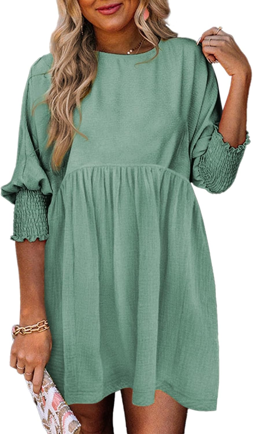 Women's High Waist Flowy Dress Skirt