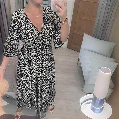 Women's Flowy Long Beach Dress Tummy Control