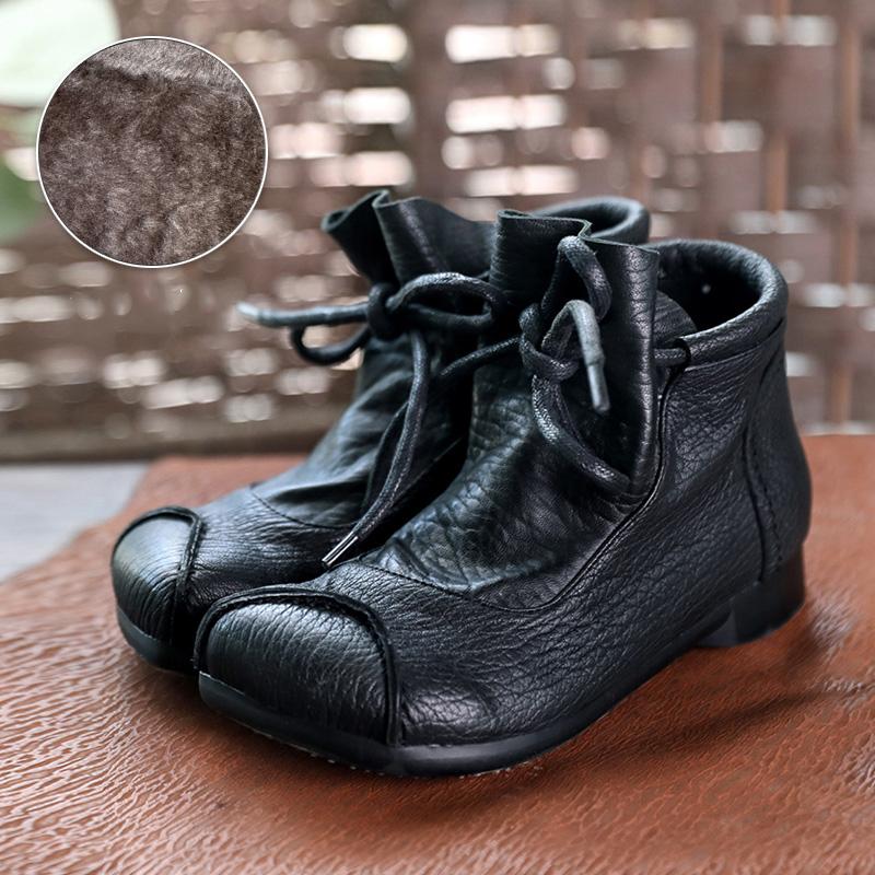 Women's Low Cut Lace Up Boots