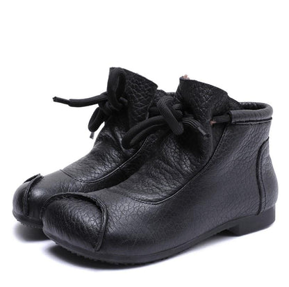 Women's Low Cut Lace Up Boots