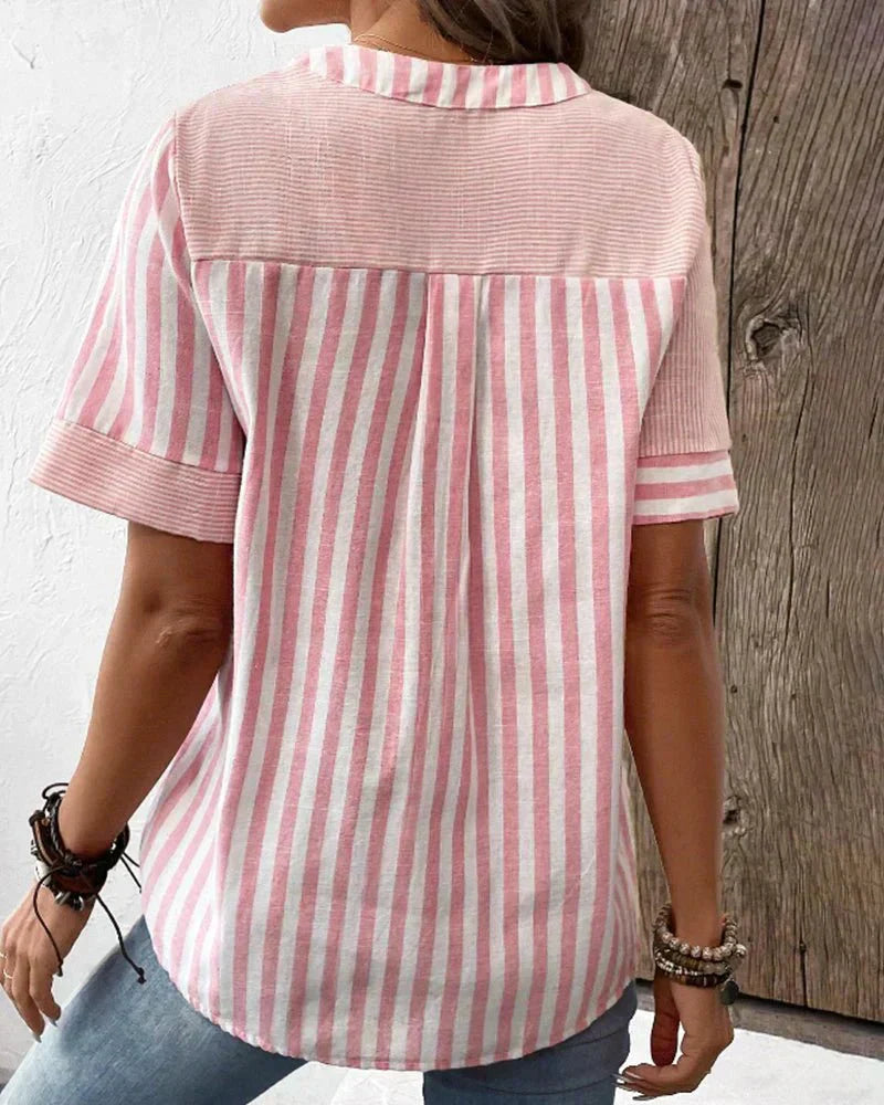 Women's Soft Striped Blouse