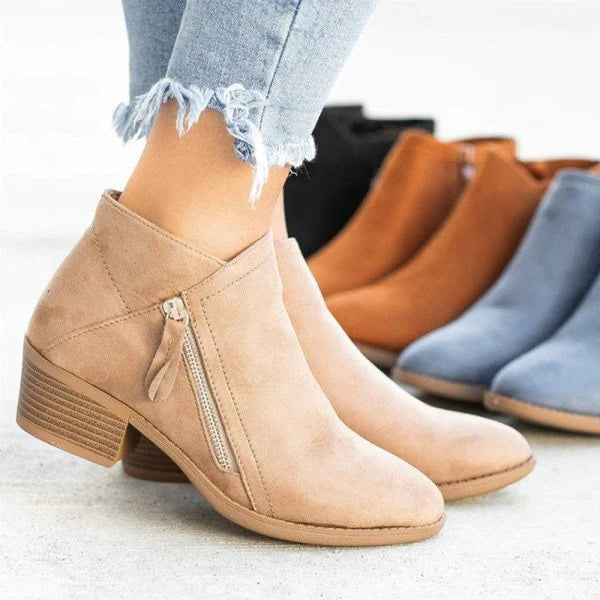 Women's orthopedic leather boots