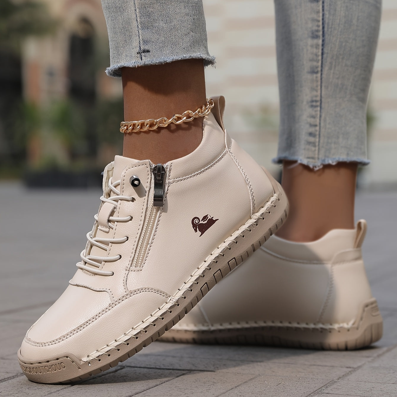 Ladies Comfortable Spring Lace Up Walking Shoes