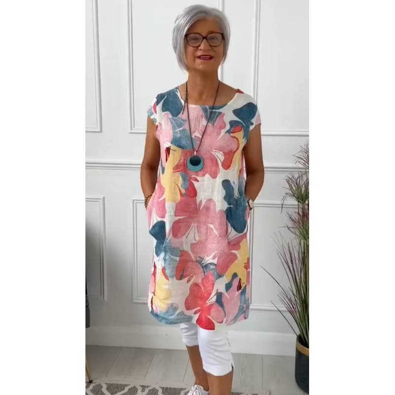 Women's Midi Printed Casual Dress