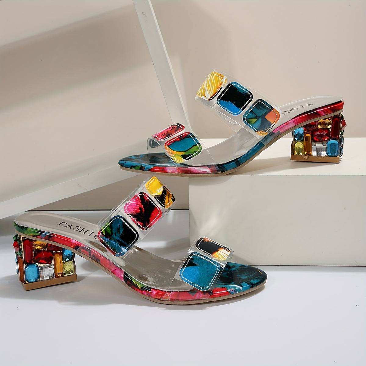 Women's Block Heel Open Toe Sandals