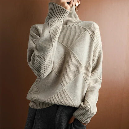 Women's Cashmere Round Neck Jersey