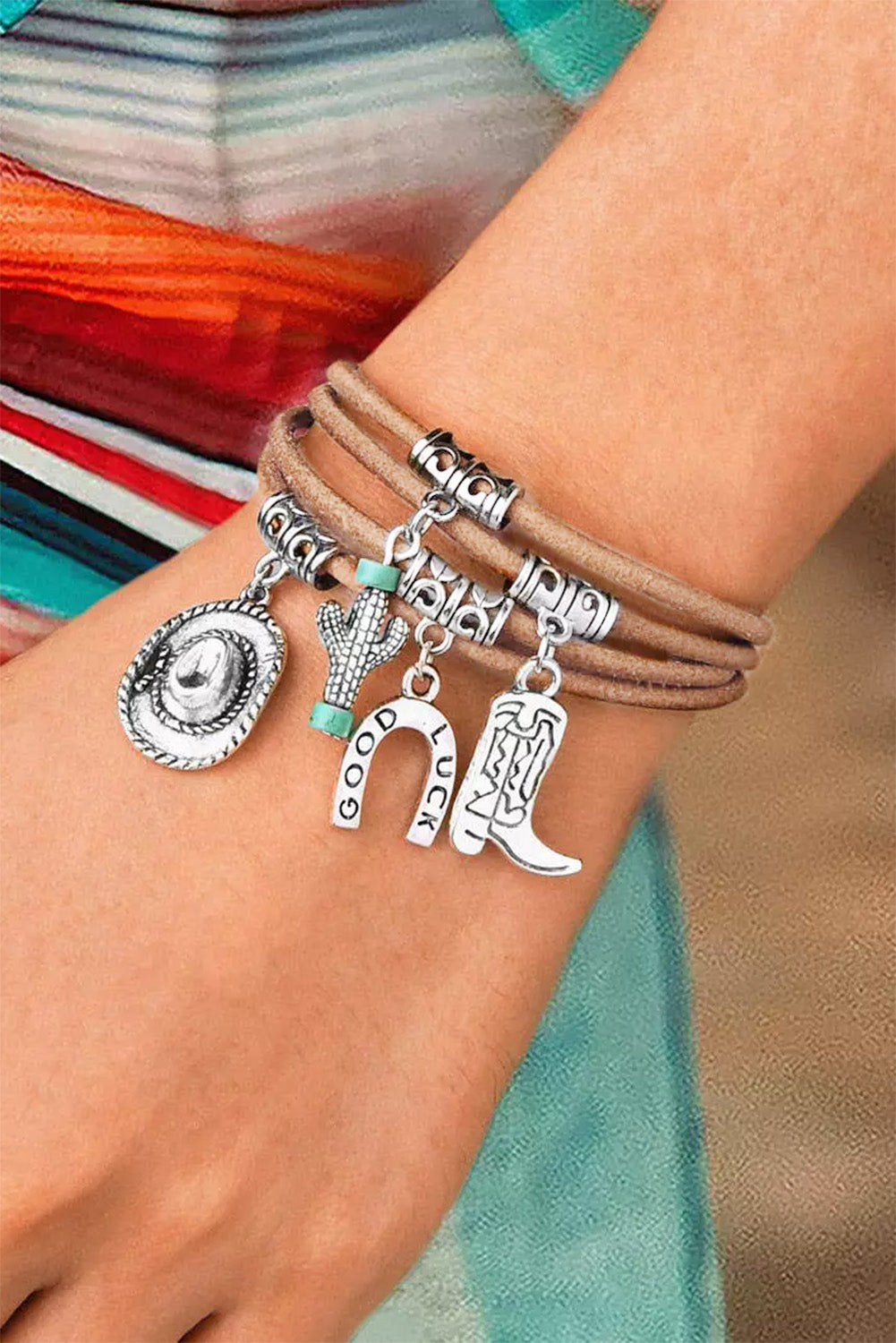 Good Luck Cactus Layered Bracelet - VibreMode