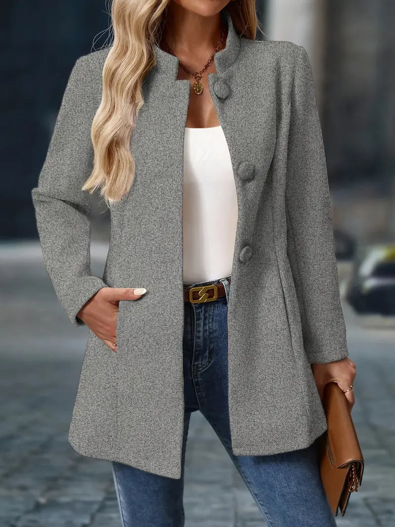 Morgan | Ladies Warm Button Front Coat
