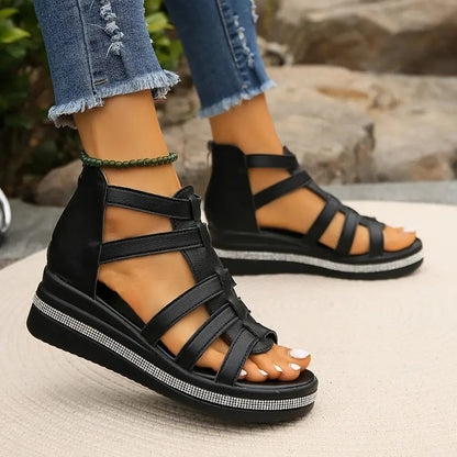 Women's Comfort Sandals Rhinestone Decorative