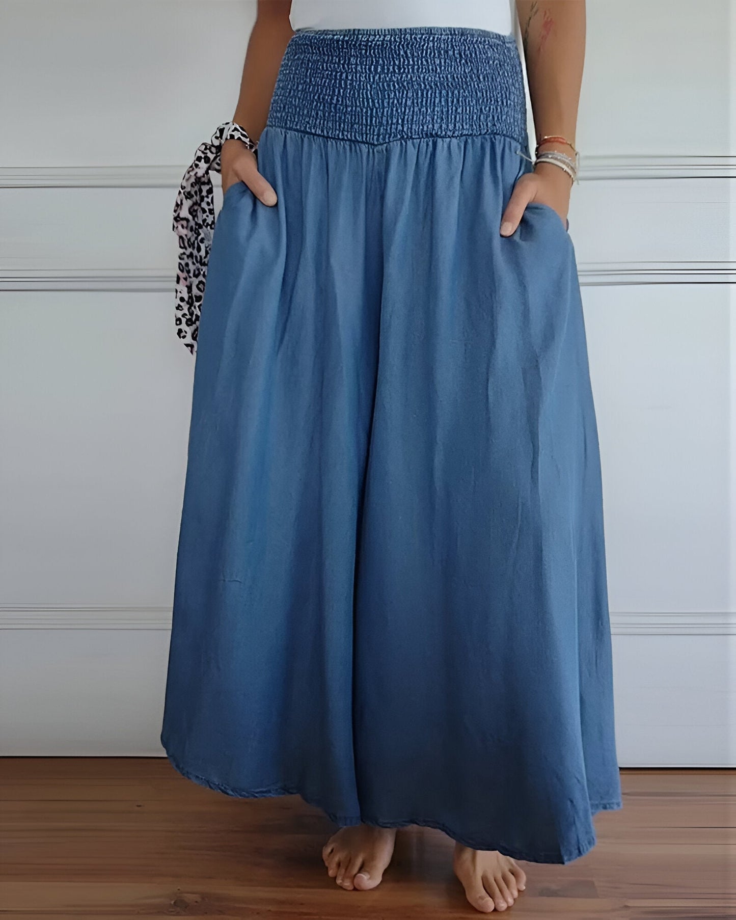 Women's Elastic Waist Comfort Pants - VibreMode