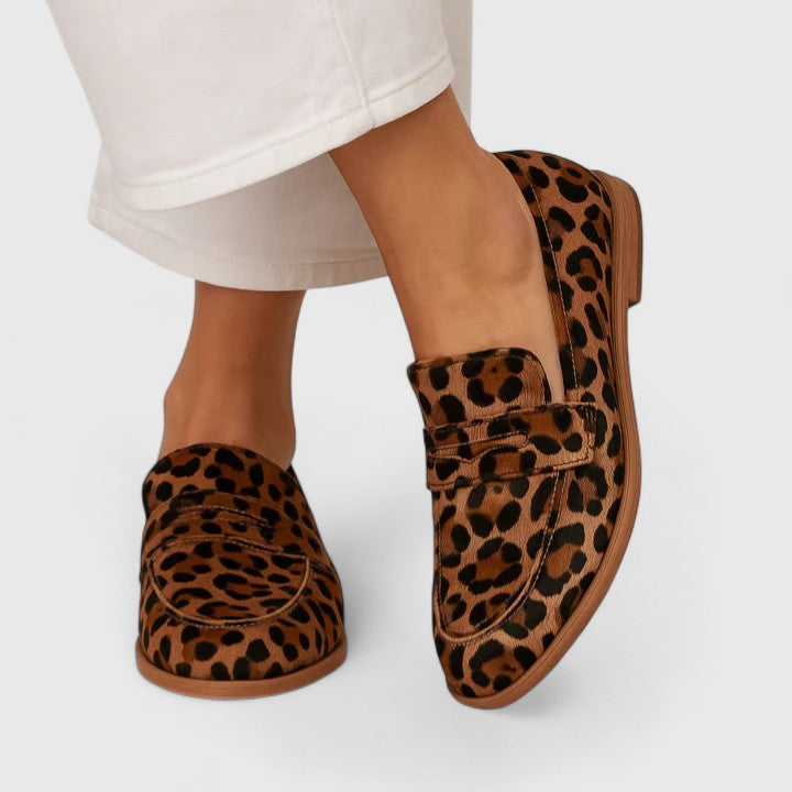 Women's Flat Loafer Patterned Exterior - VibreMode
