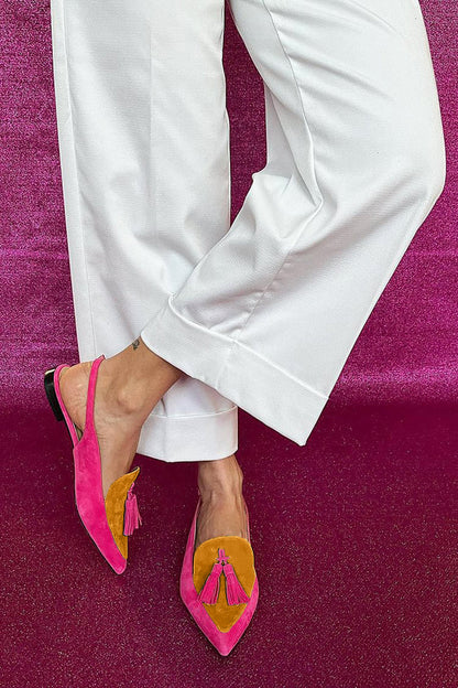 Women's Pointed Toe Ankle Strap Loafers