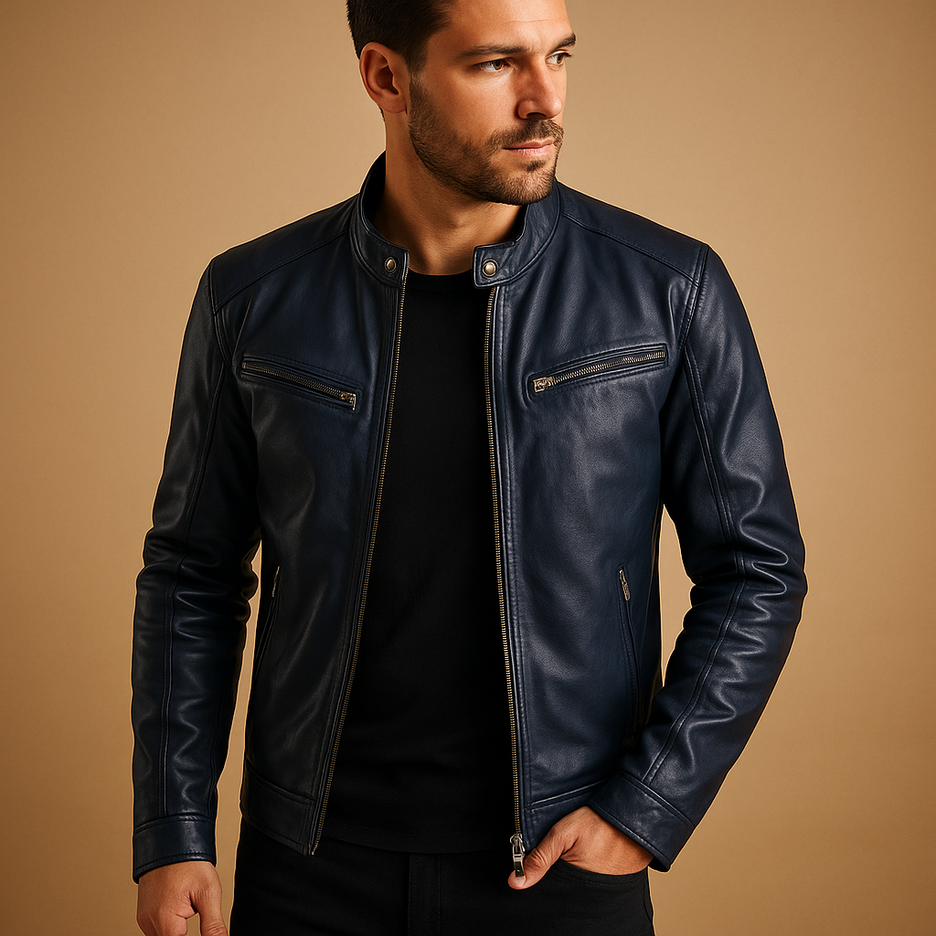 Men’s elegant lightweight jacket with a comfortable fit, suitable for summer wear, mid-season layering, and both casual and formal occasions.
