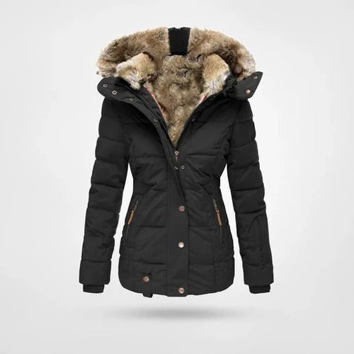 Women's Hooded Padded Jacket - VibreMode