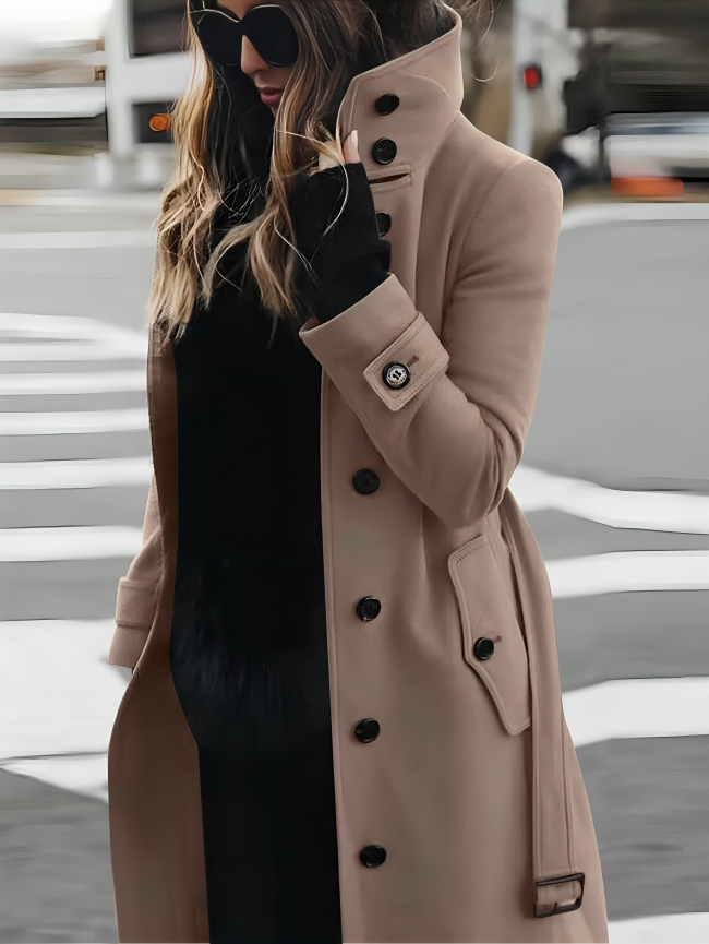 Image of Elsie | Women's Belted Long Coat