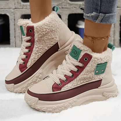 Women's Lace Up Ankle Boots Platform Design