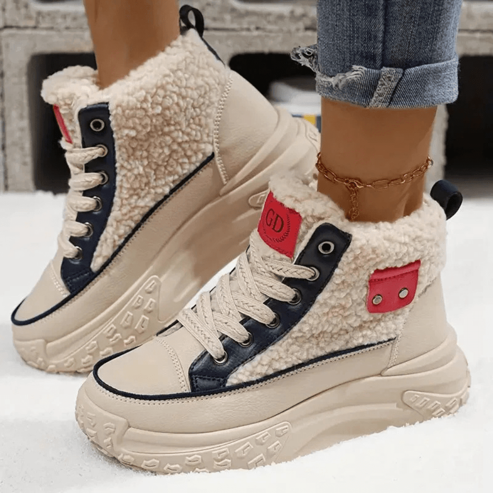 Women's Lace Up Ankle Boots Platform Design