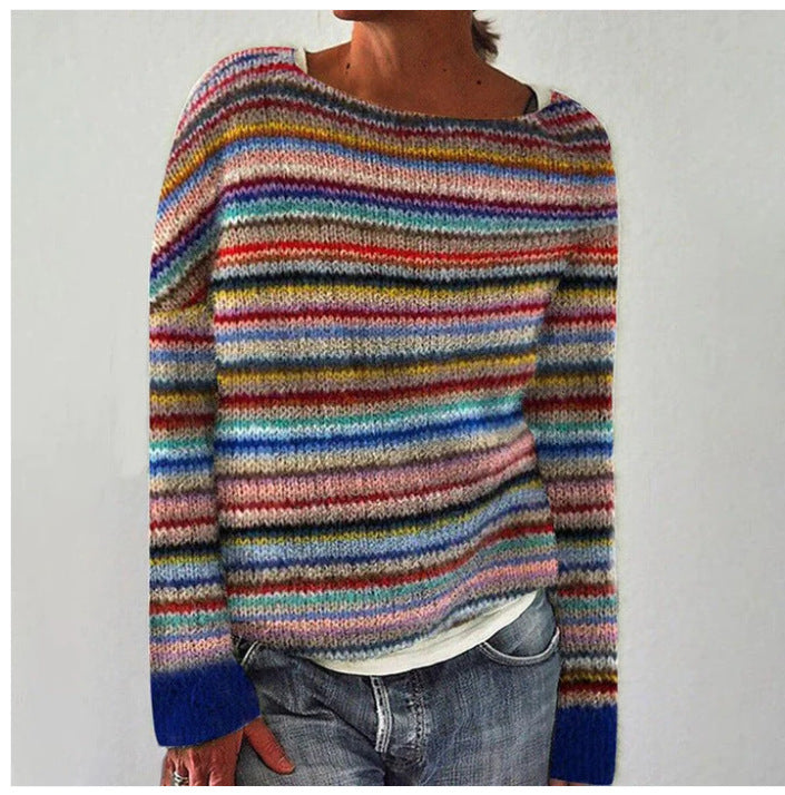 Image of Emma | Women's Crew Neck Pullover Sweater