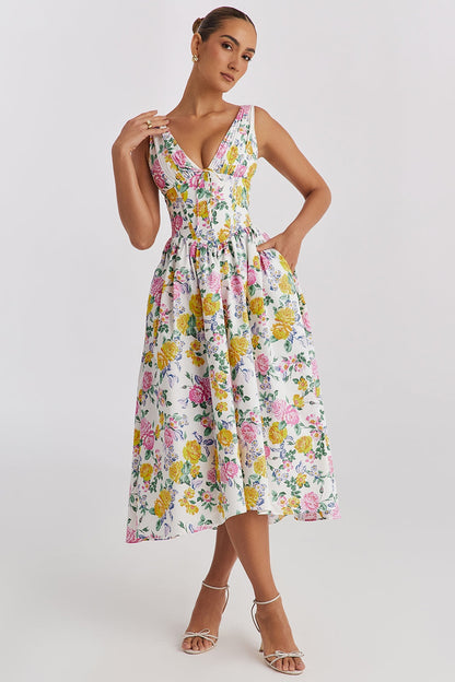 Elegant Ladies Summer Wedding Guest Dress - VibreMode