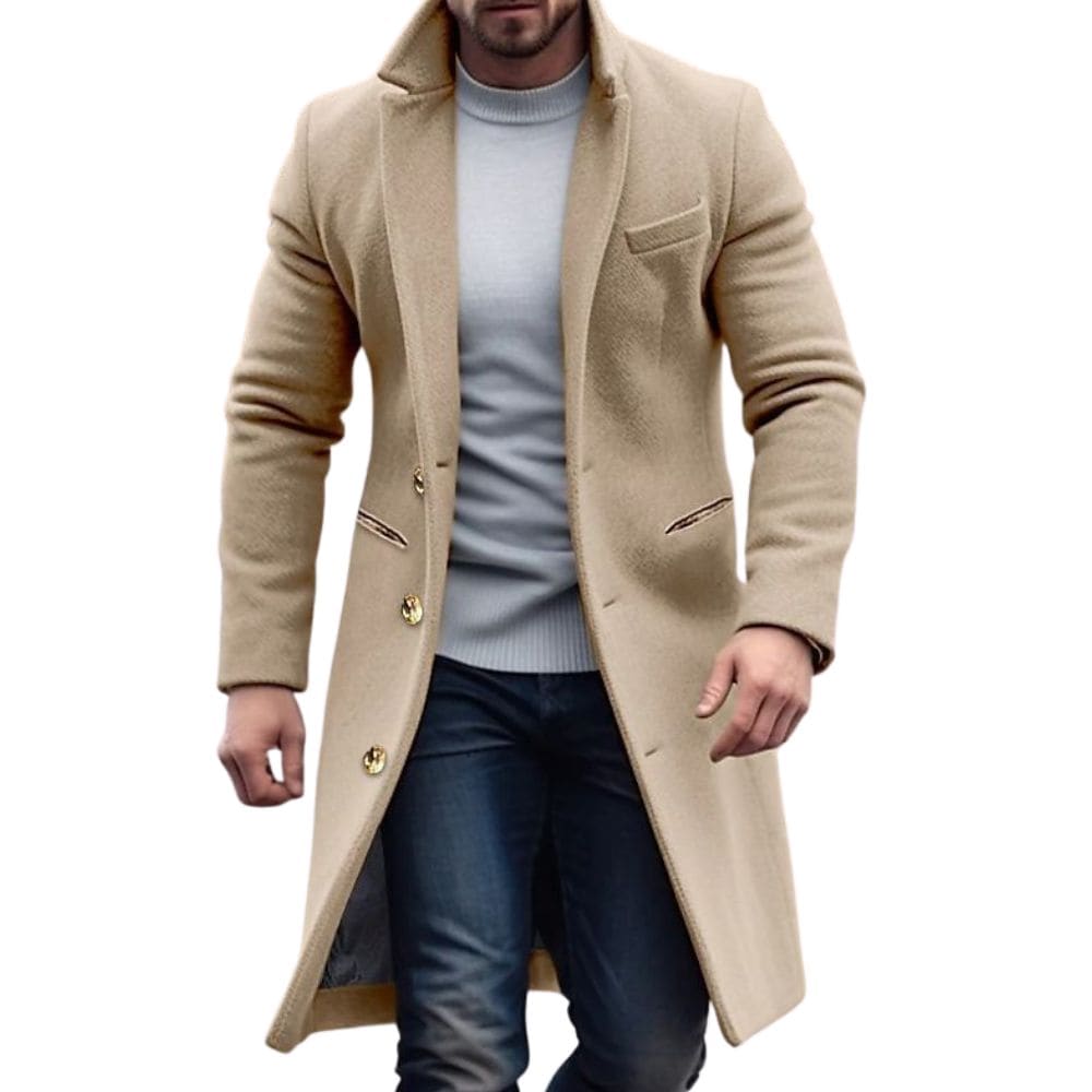 Men's Stylish Fitted Overcoat