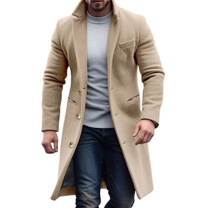 Men's Stylish Fitted Overcoat